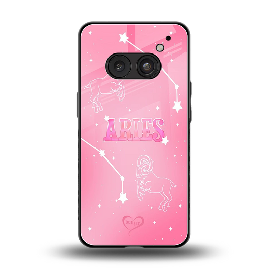 Aries Aura back phone cover | glass case for nothing phone 2a