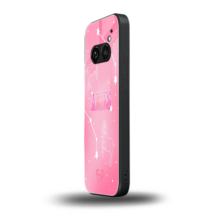 Aries Aura nothing phone 2a mobile cover | shockproof glass phone case