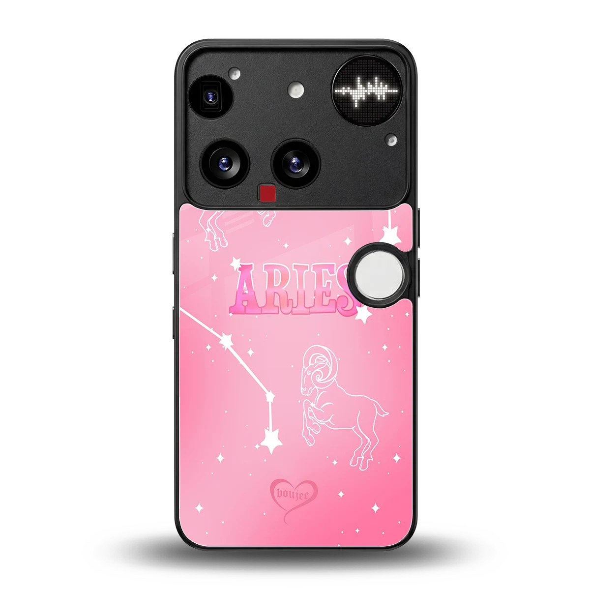 Aries Aura back phone cover | glass case for nothing phone 3