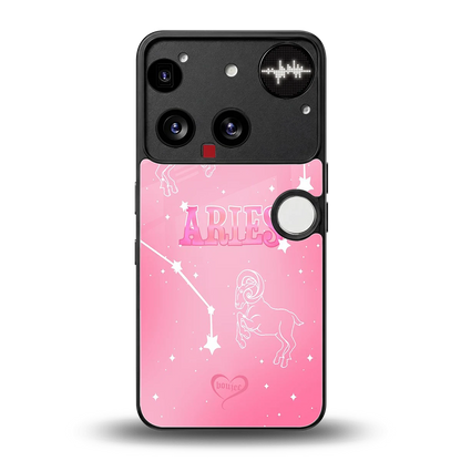Aries Aura back phone cover | glass case for nothing phone 3