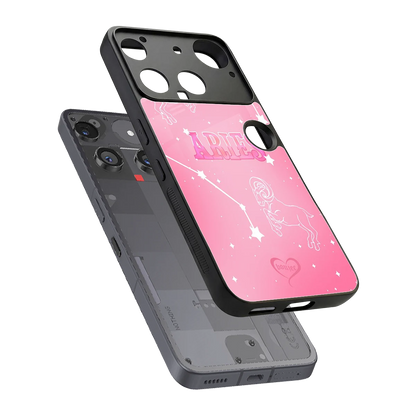 Aries Aura sleek nothing phone 3 cover with tempered glass back and TPU edges