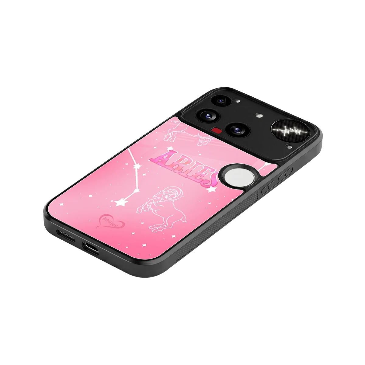 Aries Aura stylish phone case for nothing phone 3 | glossy glass and slim fit