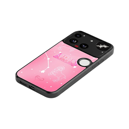 Aries Aura stylish phone case for nothing phone 3 | glossy glass and slim fit