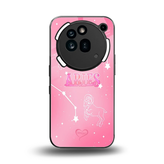 Aries Aura back phone cover | glass case for nothing phone 3a pro