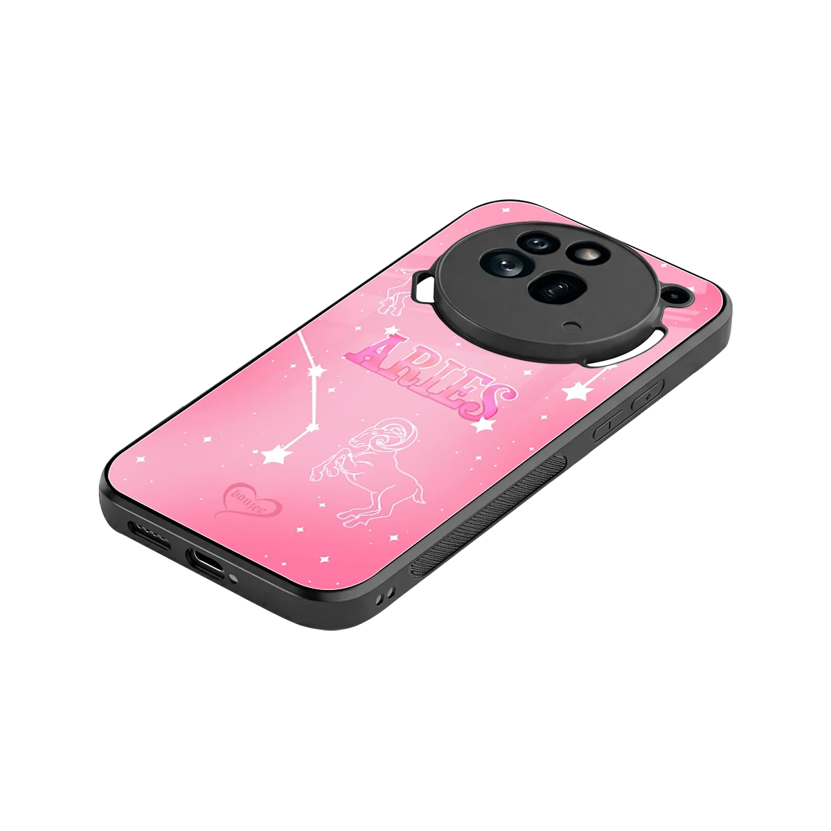 Aries Aura stylish phone case for nothing phone 3a pro | glossy glass and slim fit