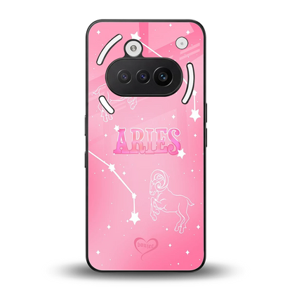 Aries Aura back phone cover | glass case for nothing phone 3a