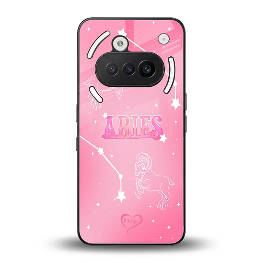 Aries Aura back phone cover | glass case for nothing phone 3a