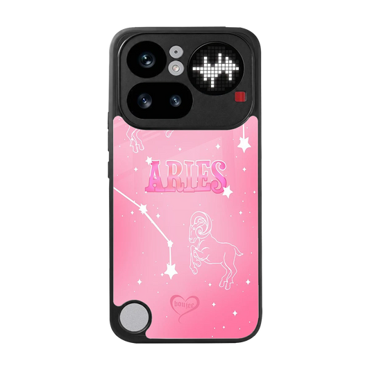 Aries Aura back phone cover | glass case for nothing phone 4a pro