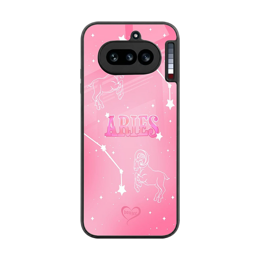 Aries Aura back phone cover | glass case for nothing phone 4a