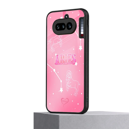 Aries Aura nothing phone 4a mobile cover | shockproof glass phone case