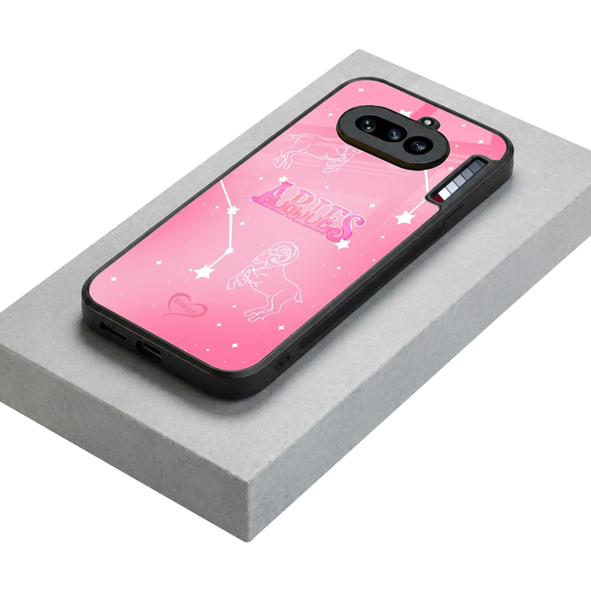 Aries Aura stylish phone case for nothing phone 4a | glossy glass and slim fit