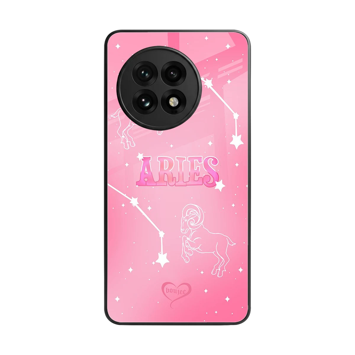 Aries Aura back phone cover | glass case for oneplus 13r