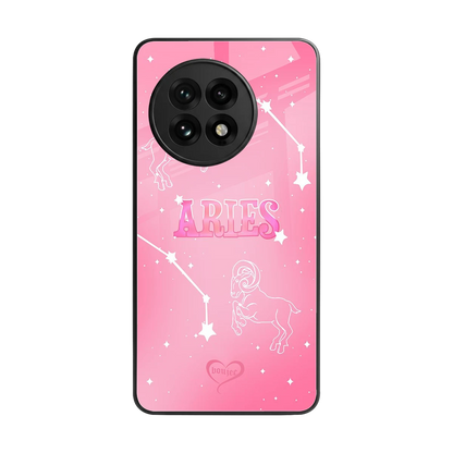 Aries Aura back phone cover | glass case for oneplus 13r