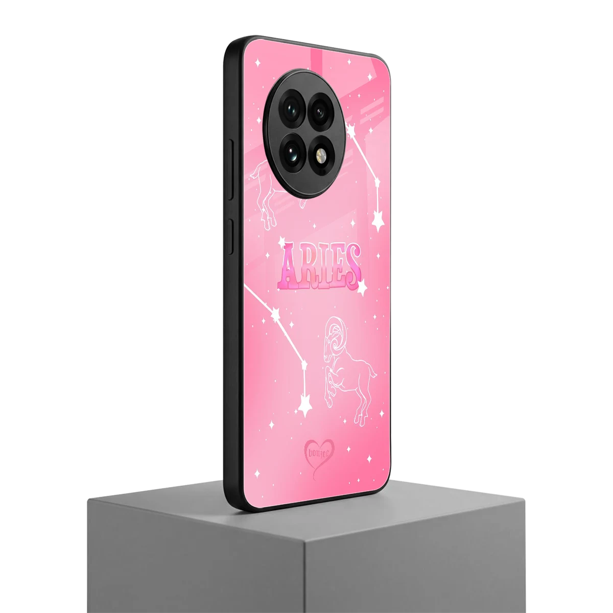 Aries Aura oneplus 13r mobile cover | shockproof glass phone case