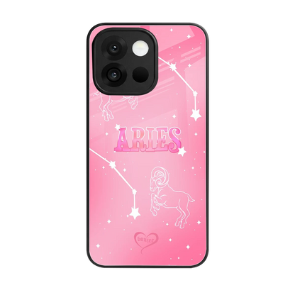 Aries Aura back phone cover | glass case for oneplus 13s