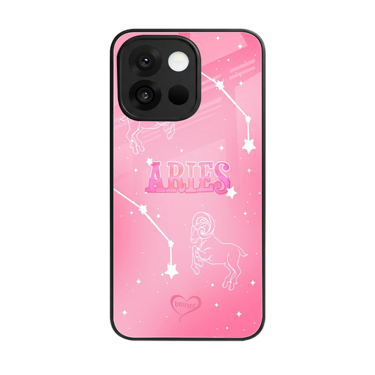 Aries Aura back phone cover | glass case for oneplus 13s