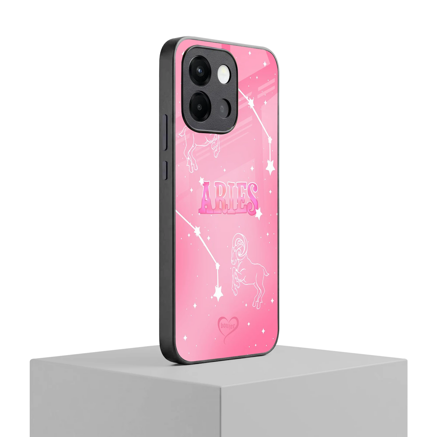 Aries Aura oneplus 13s mobile cover | shockproof glass phone case
