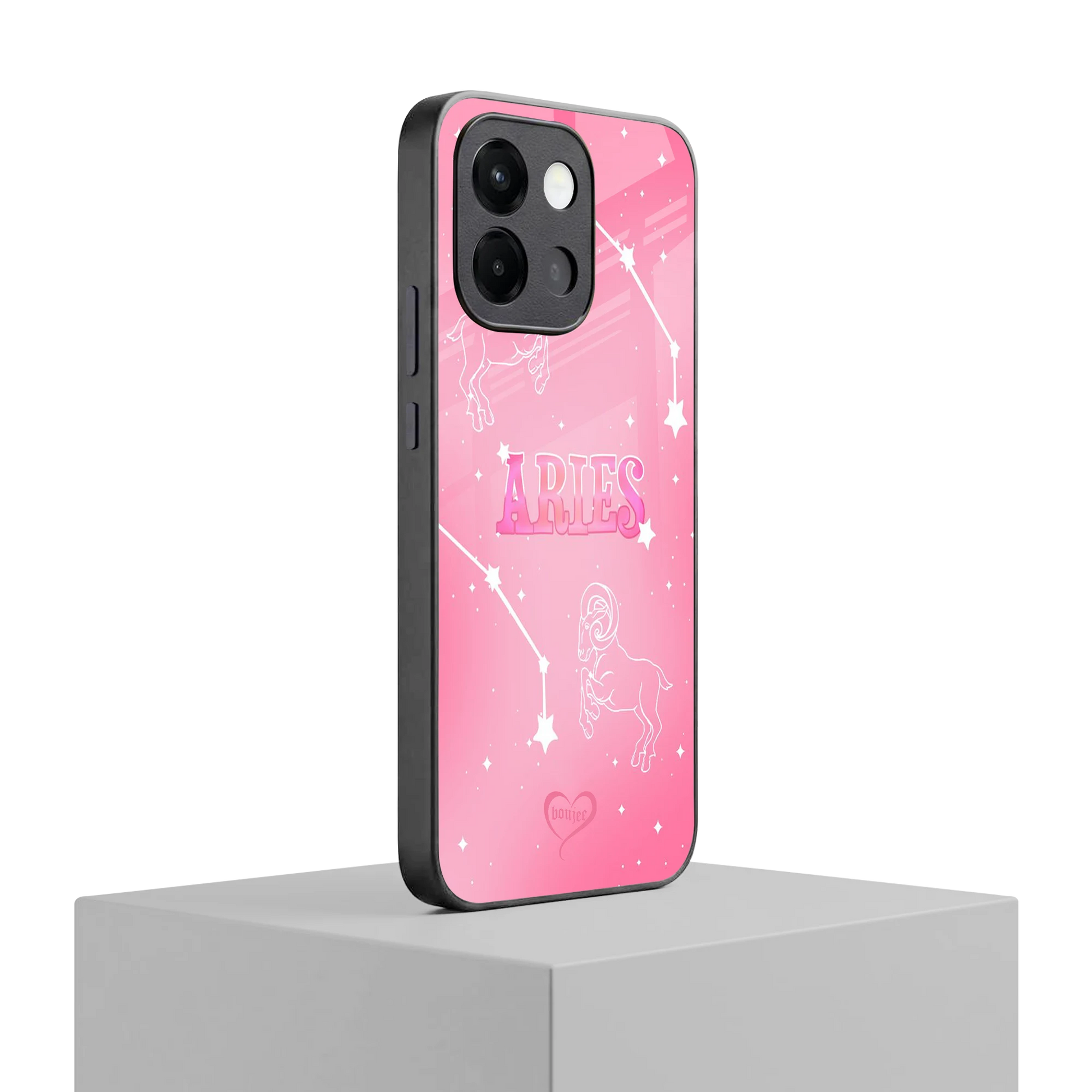 Aries Aura oneplus 13s mobile cover | shockproof glass phone case