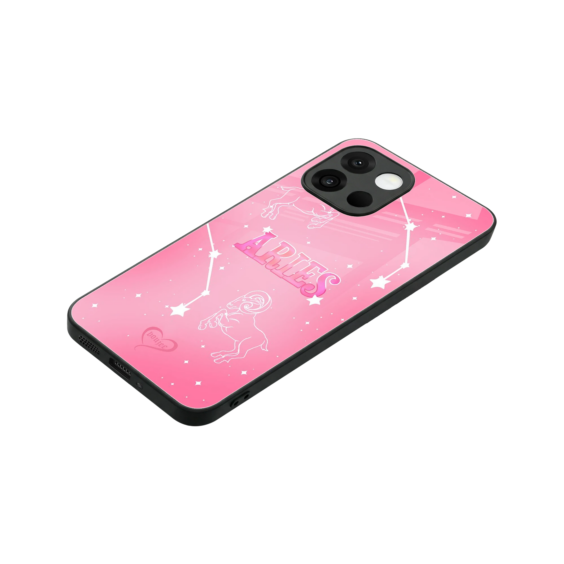 Aries Aura stylish phone case for oneplus 13s | glossy glass and slim fit