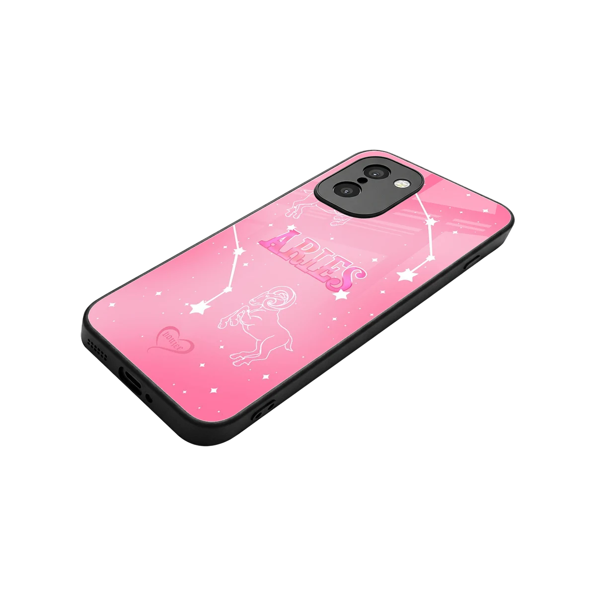 Aries Aura stylish phone case for oneplus 15r | glossy glass and slim fit
