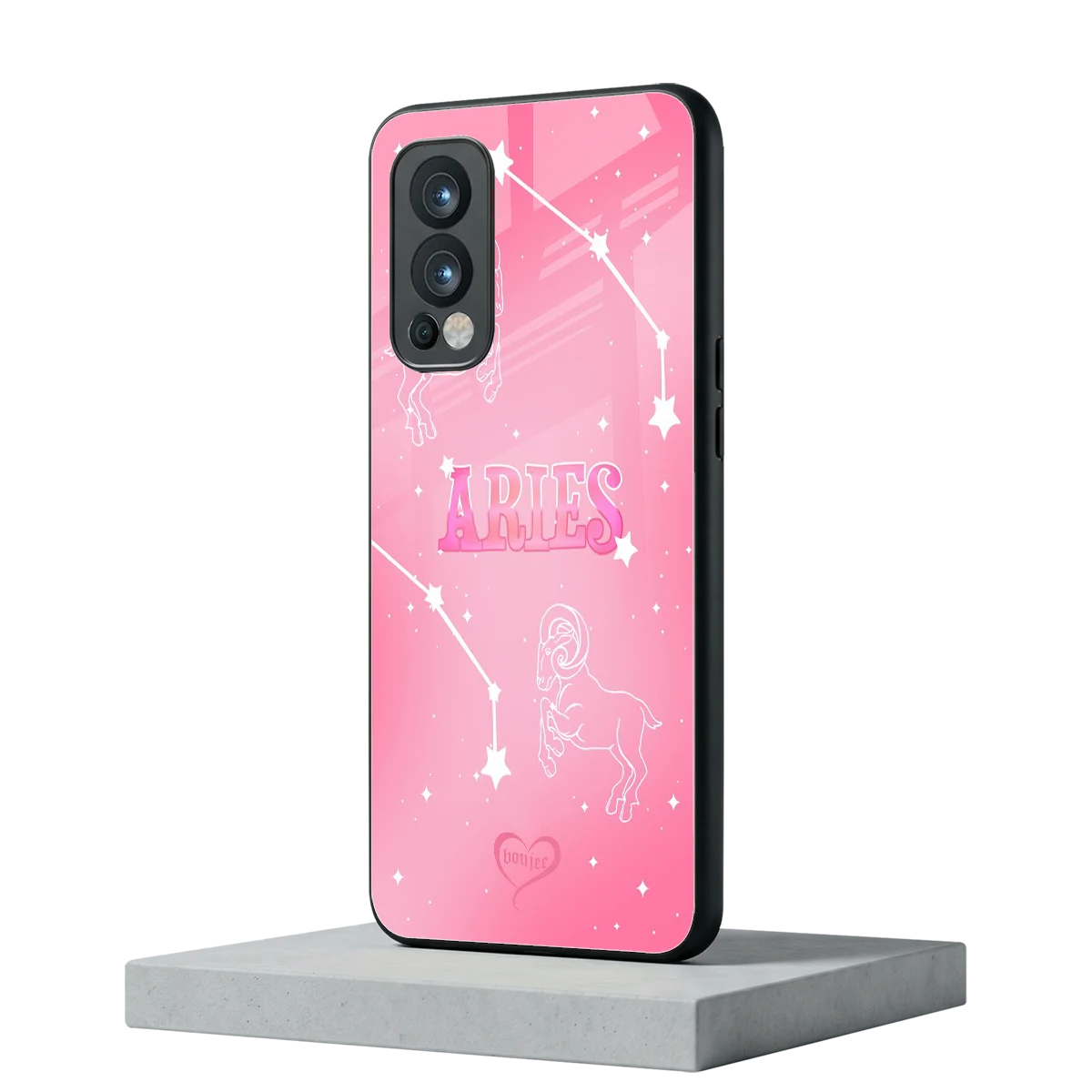Aries Aura oneplus nord 2 mobile cover | shockproof glass phone case