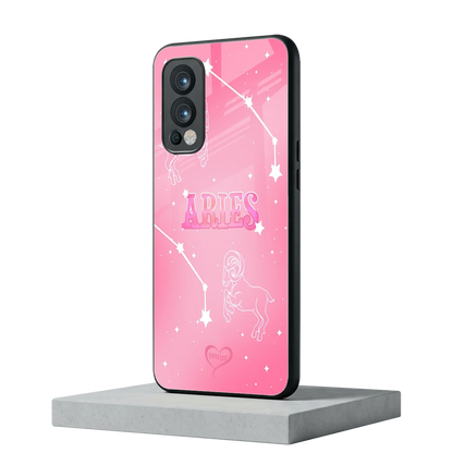 Aries Aura oneplus nord 2 mobile cover | shockproof glass phone case
