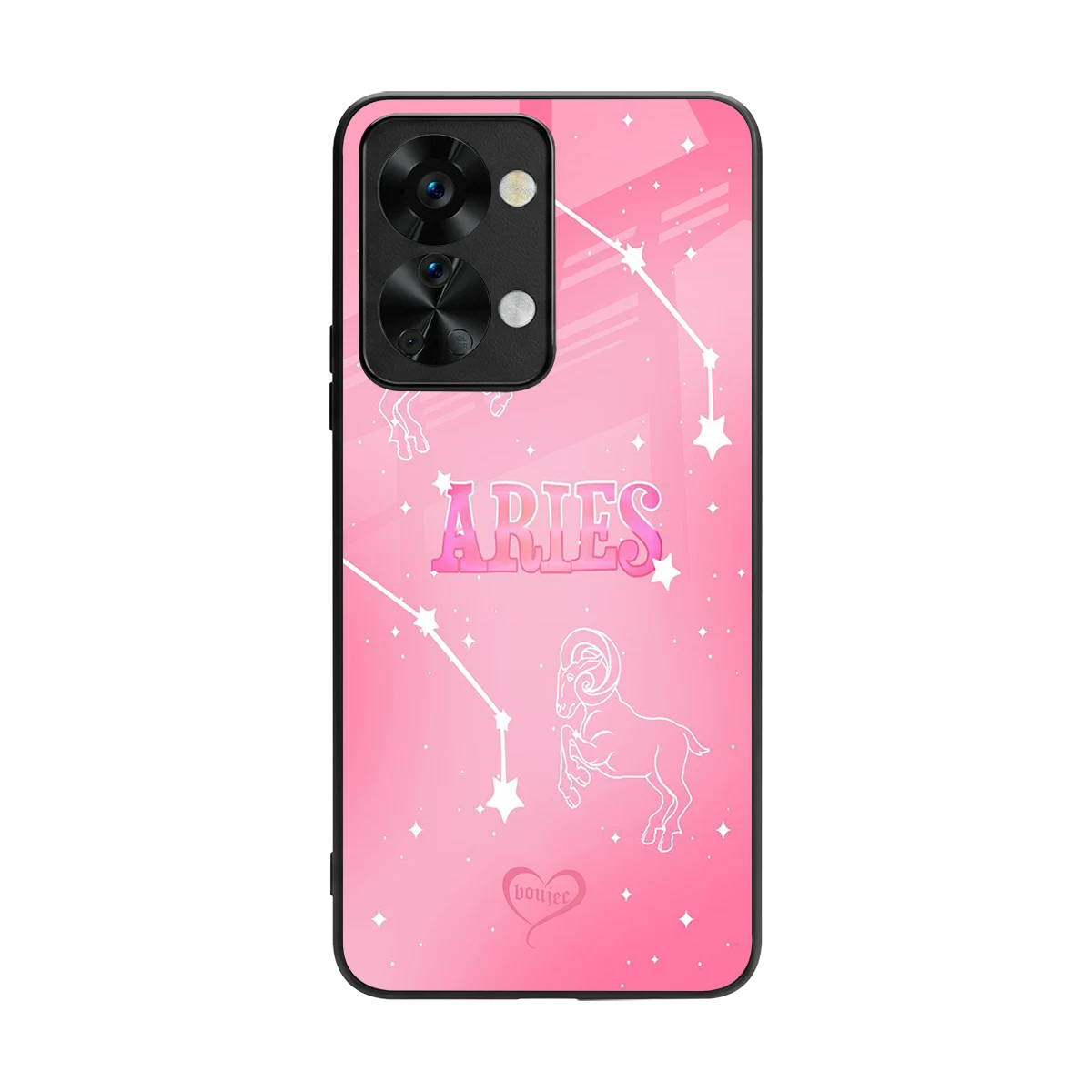 Aries Aura back phone cover | glass case for oneplus nord 2t