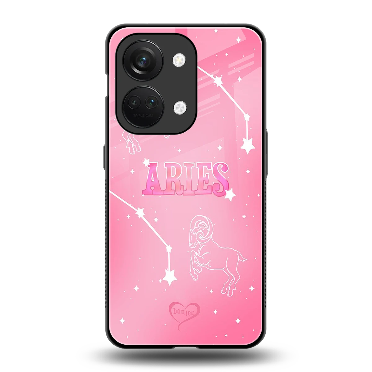 Aries Aura back phone cover | glass case for oneplus nord 3