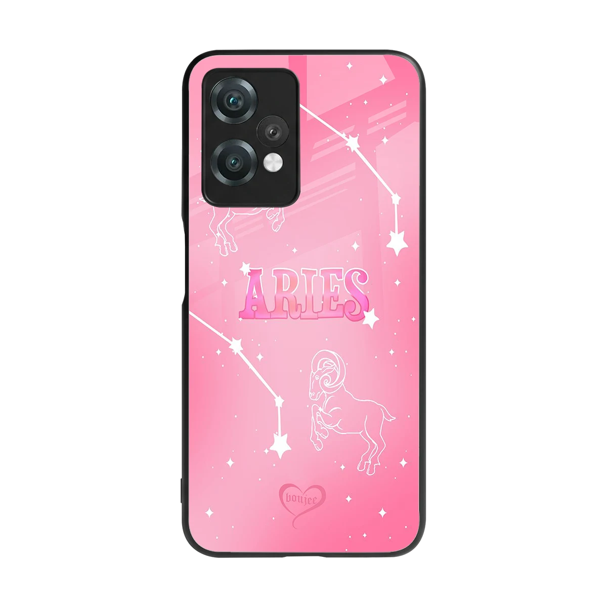 Aries Aura back phone cover | glass case for oneplus nord ce 2 lite