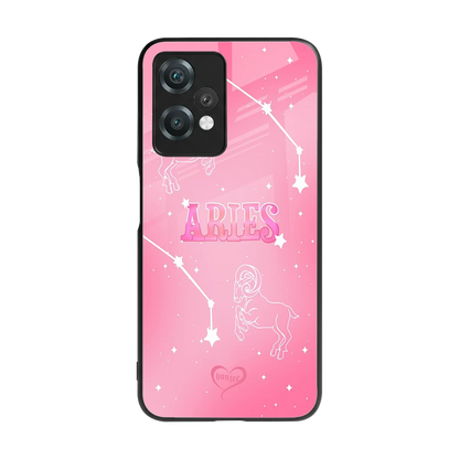 Aries Aura back phone cover | glass case for oneplus nord ce 2 lite