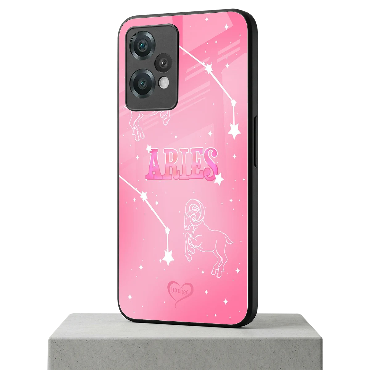 Aries Aura oneplus nord ce 2 lite mobile cover | shockproof glass phone case