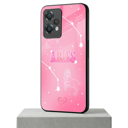 Aries Aura oneplus nord ce 2 lite mobile cover | shockproof glass phone case