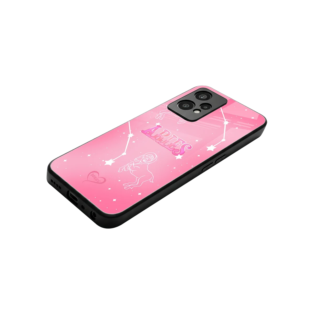 Aries Aura stylish phone case for oneplus nord ce 2 lite | glossy glass and slim fit