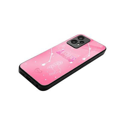 Aries Aura stylish phone case for oneplus nord ce 2 lite | glossy glass and slim fit