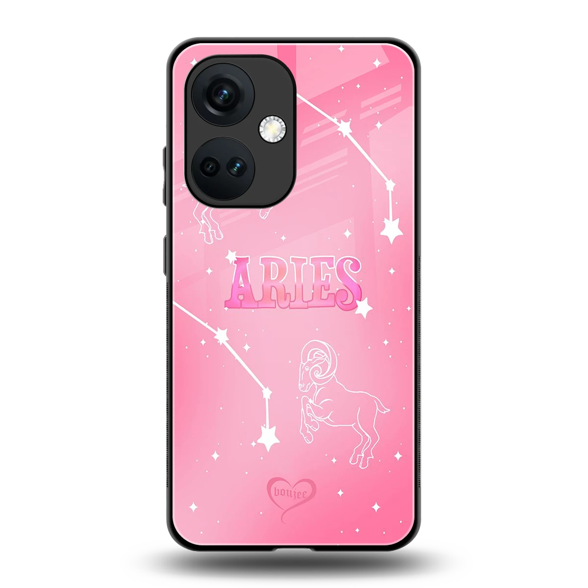 Aries Aura back phone cover | glass case for oneplus nord ce 3