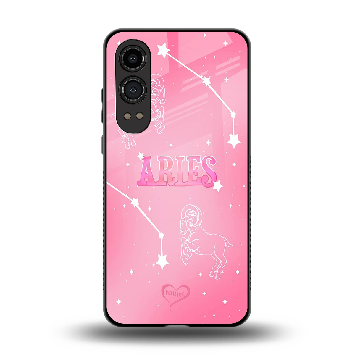 Aries Aura back phone cover | glass case for oneplus nord ce 4 lite