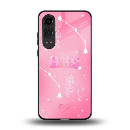 Aries Aura back phone cover | glass case for oneplus nord ce 4 lite