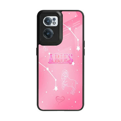 Aries Aura back phone cover | glass case for oneplus nord ce 2