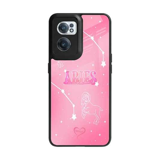 Aries Aura back phone cover | glass case for oneplus nord ce 2
