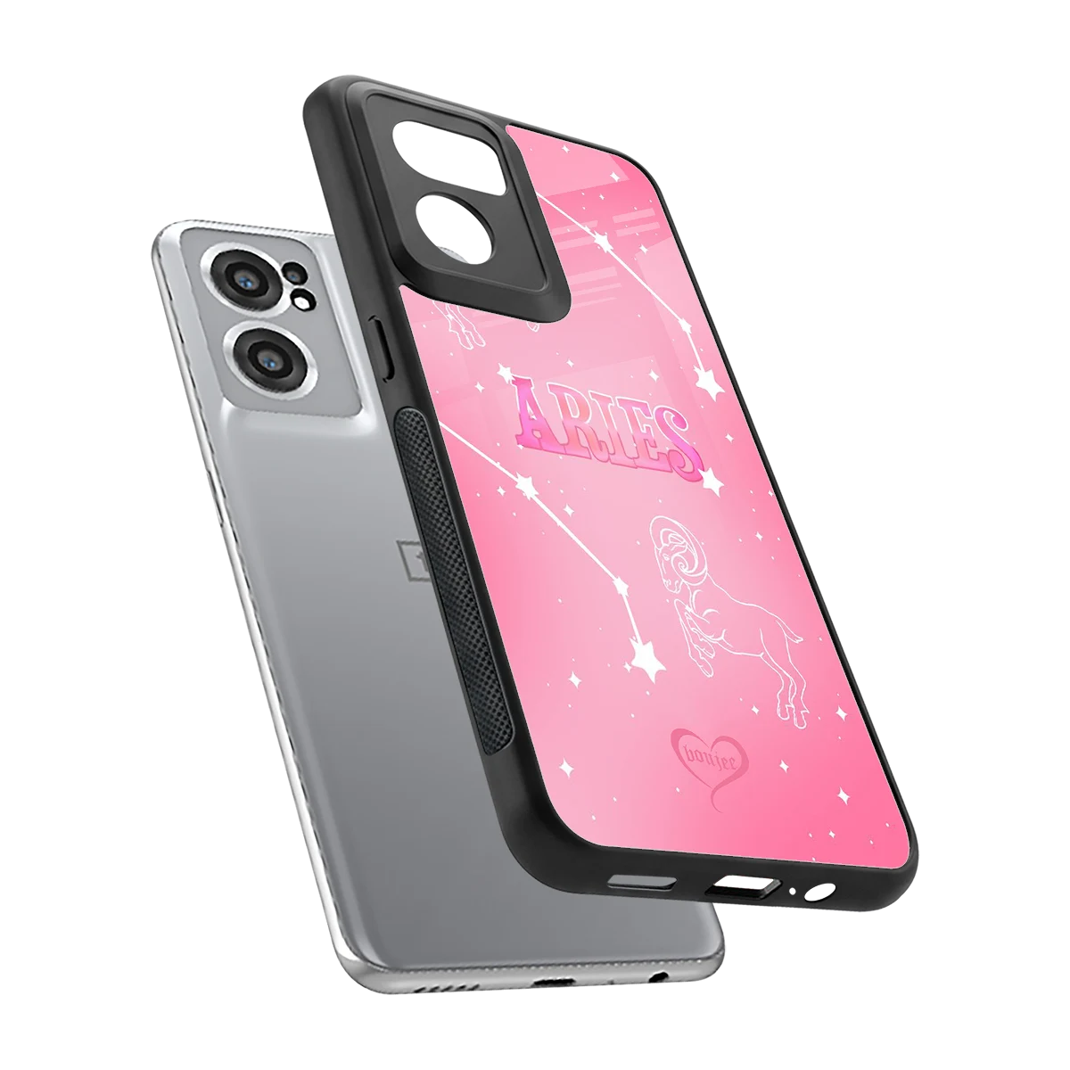 Aries Aura sleek oneplus nord ce 2 cover with tempered glass back and TPU edges