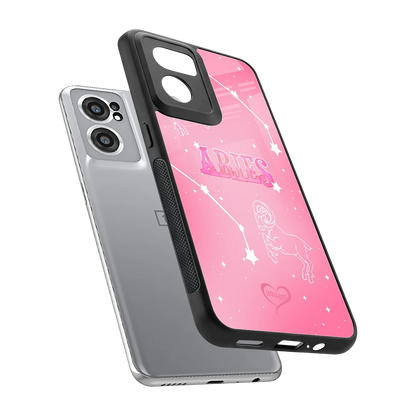 Aries Aura sleek oneplus nord ce 2 cover with tempered glass back and TPU edges