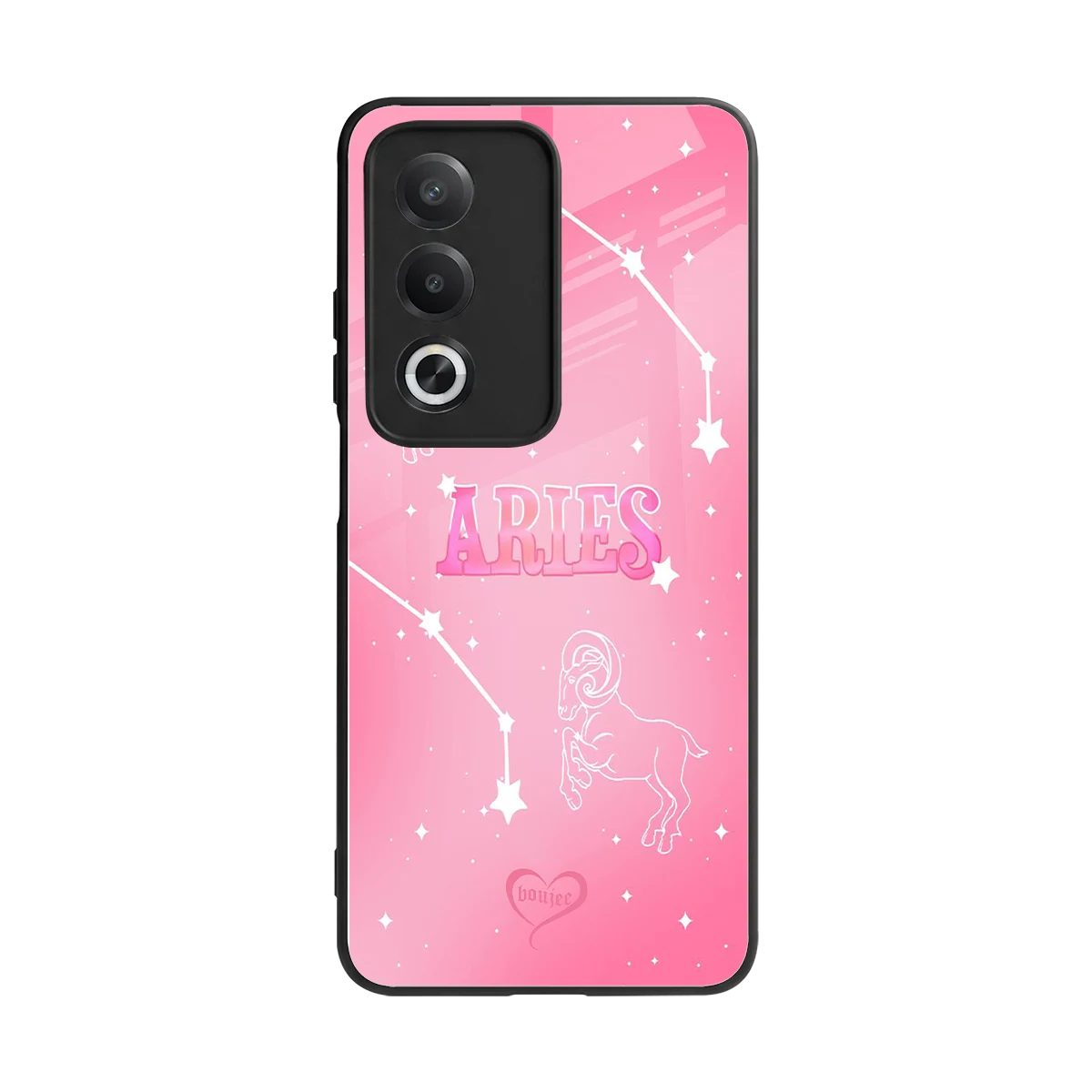 Aries Aura back phone cover | glass case for oppo a3 pro