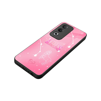 Aries Aura stylish phone case for oppo a3 pro | glossy glass and slim fit