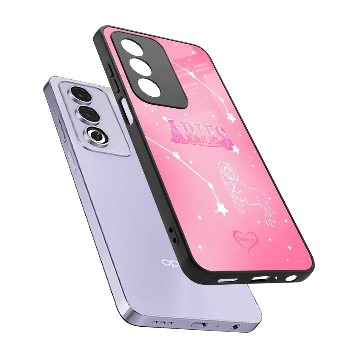 Aries Aura sleek oppo a3 pro cover with tempered glass back and TPU edges