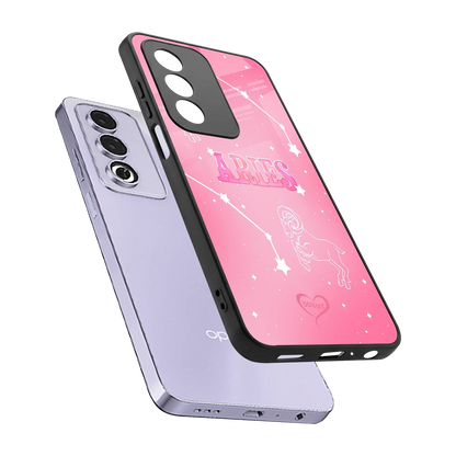 Aries Aura sleek oppo a3 pro cover with tempered glass back and TPU edges