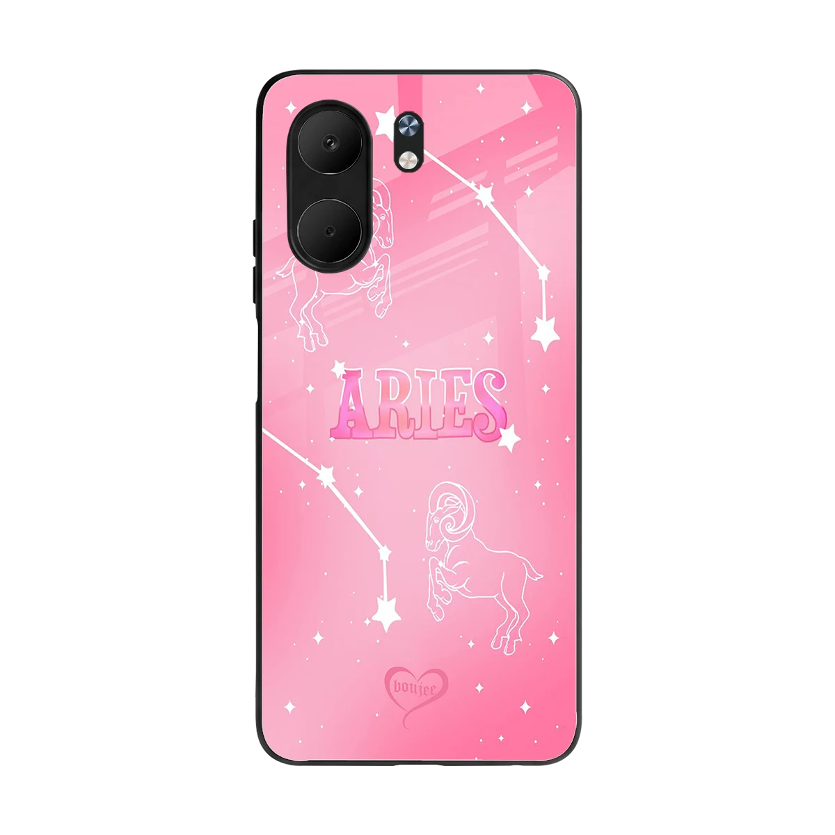 Aries Aura back phone cover | glass case for oppo a5x 5g