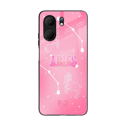 Aries Aura back phone cover | glass case for oppo a5x 5g