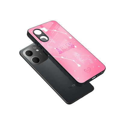 Aries Aura sleek oppo a5x 5g cover with tempered glass back and TPU edges