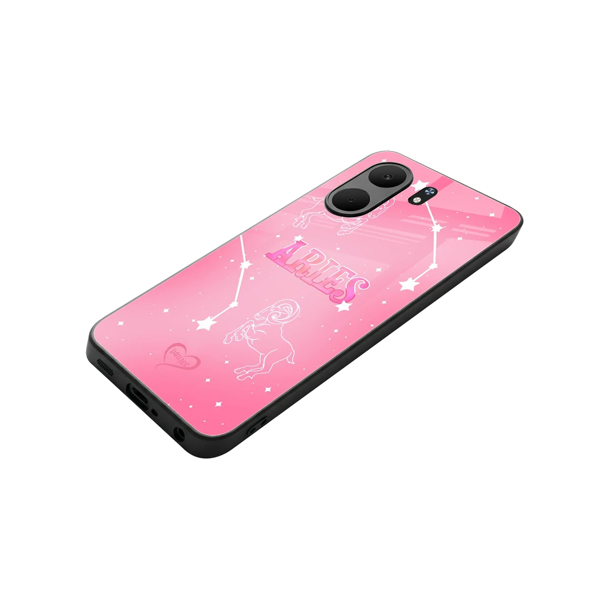 Aries Aura stylish phone case for oppo a5x 5g | glossy glass and slim fit