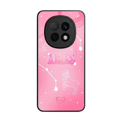 Aries Aura back phone cover | glass case for oppo f29 pro 5g